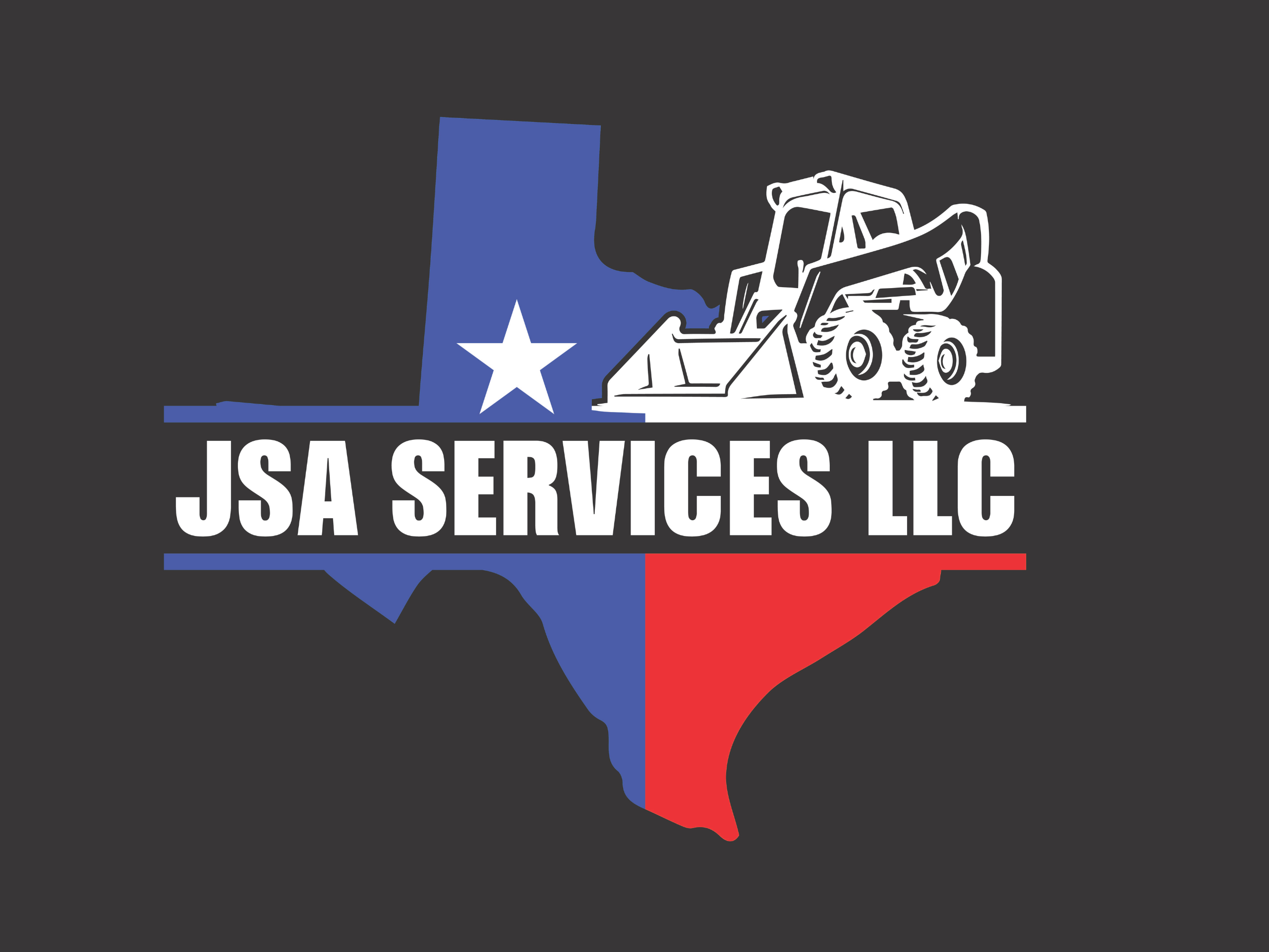 Logo of JSA Services LLC with a truck for contractor